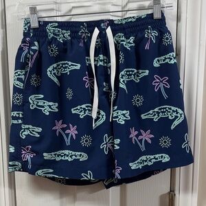 Chubbies Navy Swim Shorts with Green Accents (mix20)